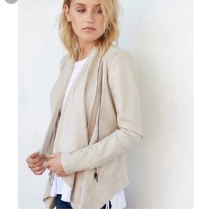 BlankNYC Cream Draped Jacket